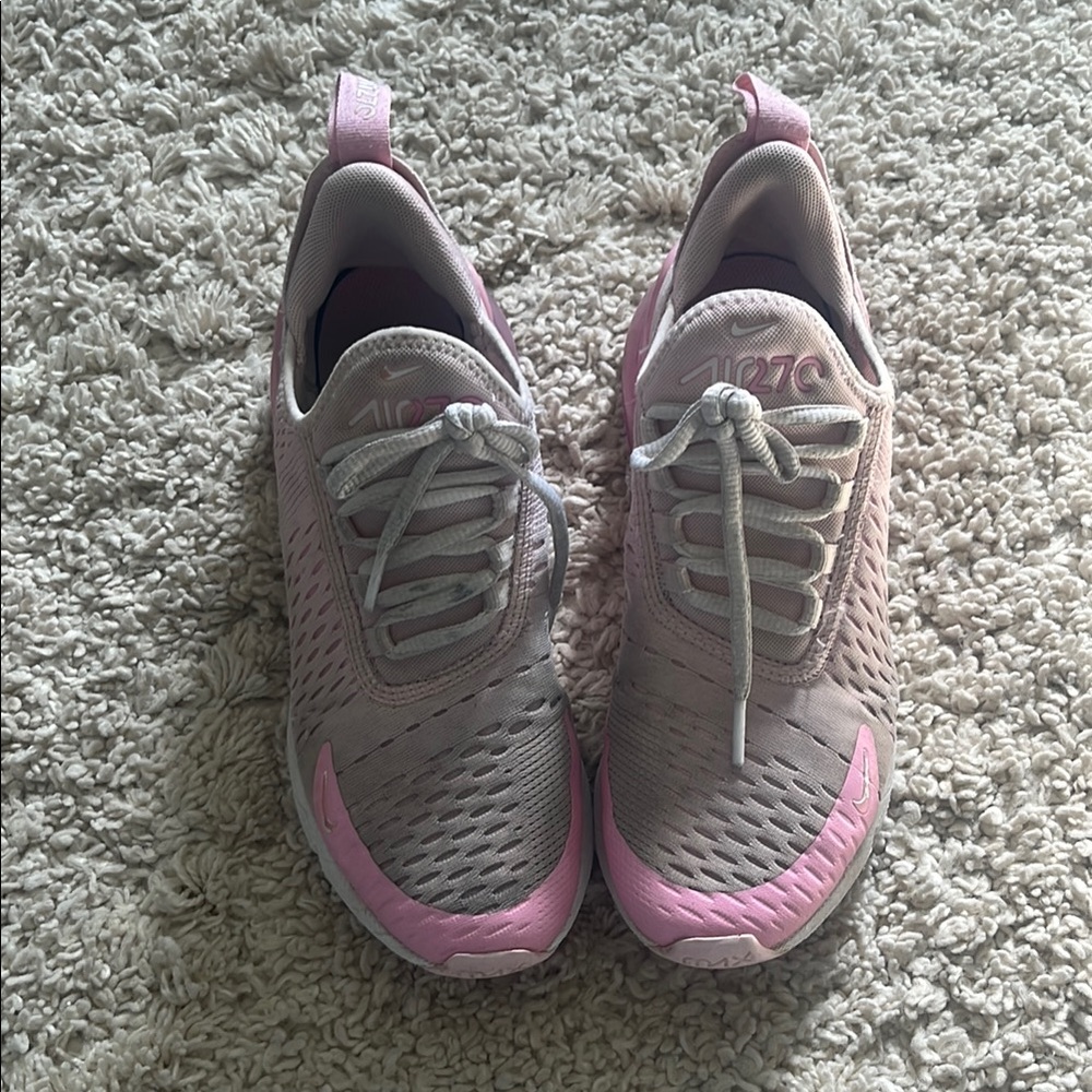Nike Kids Pink and Gray Sneakers
